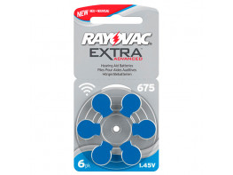 Imagen del producto PILAS AUDIFONO RAYOVAC  EXT 675 AZUL 6 U