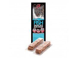 Imagen del producto Alpha Spirit as snack tacos gato pescado 16x35g