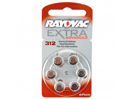 Imagen del producto Rayovac pilas audífono 312 marrón new advanced 6uds