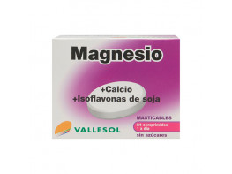 Imagen del producto Vallesol magnesio, calcio, isoflavonas 24 comprimidos masticables