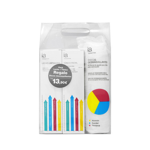 Imagen de Interapothek pack desmaquillante tónico + leche + discos