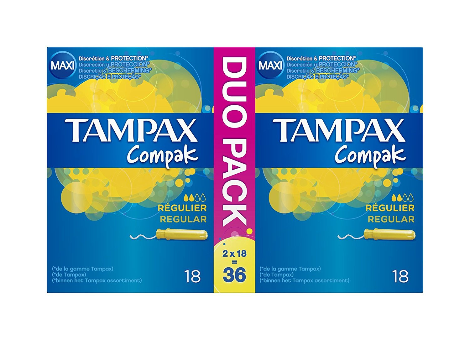 Imagen de Tampax compak regular 36u