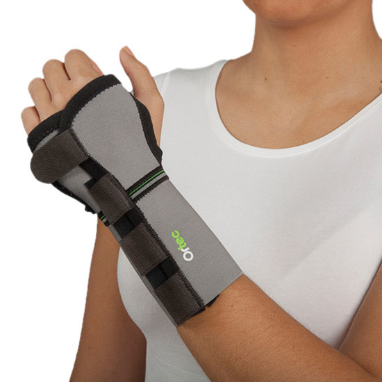 Imagen de Emo muñequera inmovilizadora bilateral gris T-L mq410