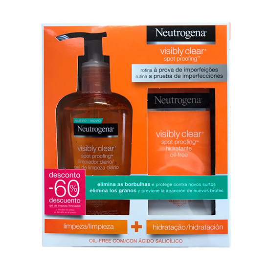 Imagen de Neutrogena Visibly clear hidratante oil-free + Limpiador jabón