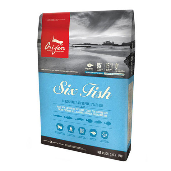Imagen de Orijen pienso gato six pescado  5,4 kg