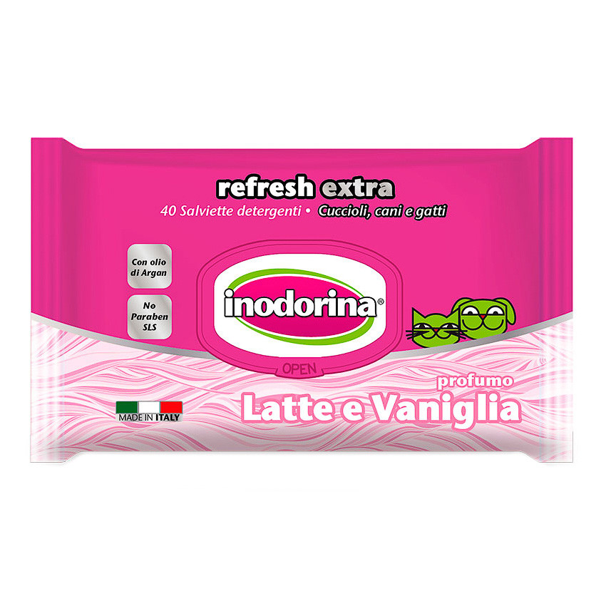 Imagen de Inodorina toallitas refresh vainilla 40u