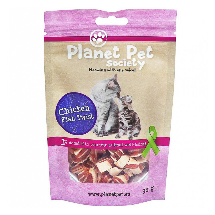 Imagen de Planet Pet gato snack pollo y pescado tw
