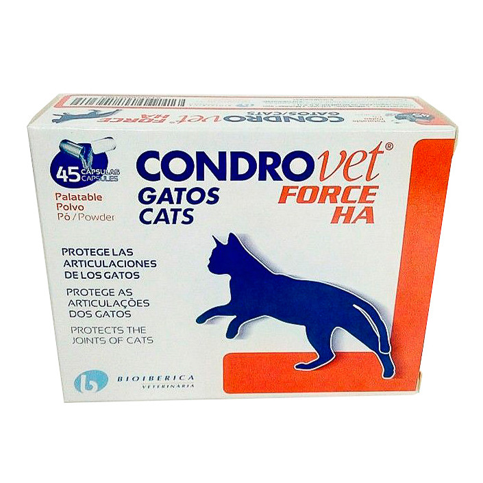 Imagen de Bioiberica Condrovet force ha gato 45 cápsulas
