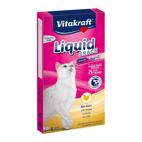 Imagen de Vitakraft Cat liquid snack pollo con taurina 90g