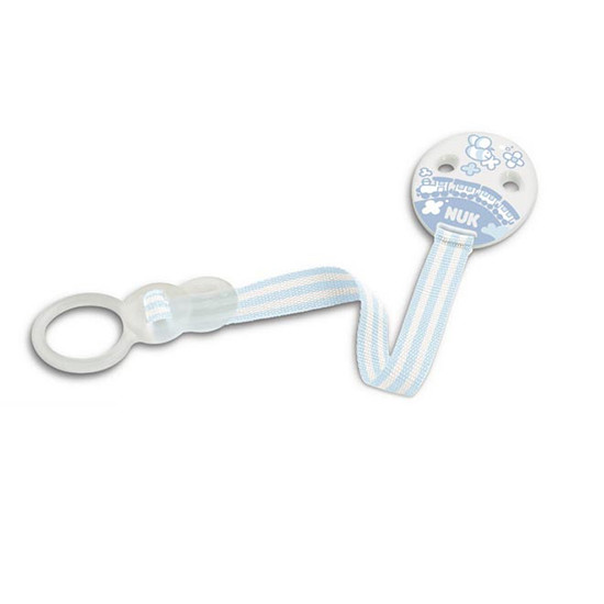 Imagen de Nuk Nukete cinta sujeta chupete duo azul