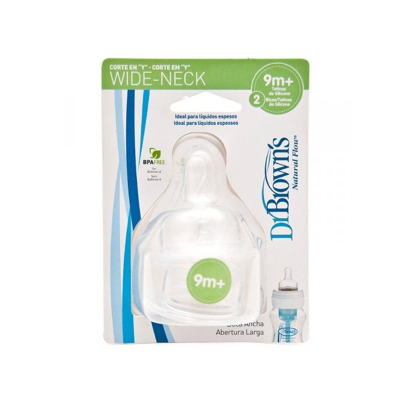 Imagen de Dr.brown´s tetina boca ancha options 9m+