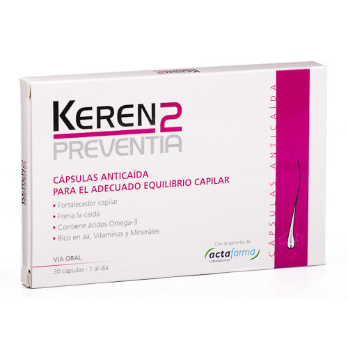 Imagen de Keren 2 preventia anticaida 30 capsulas