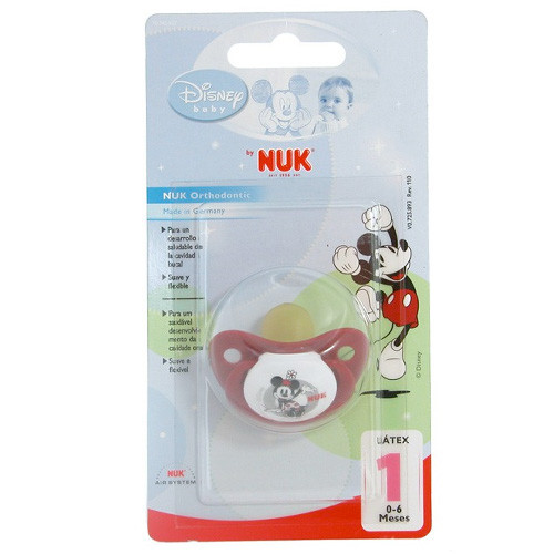 Imagen de Nuk Nukete chupete látex Mickey Mouse talla 1