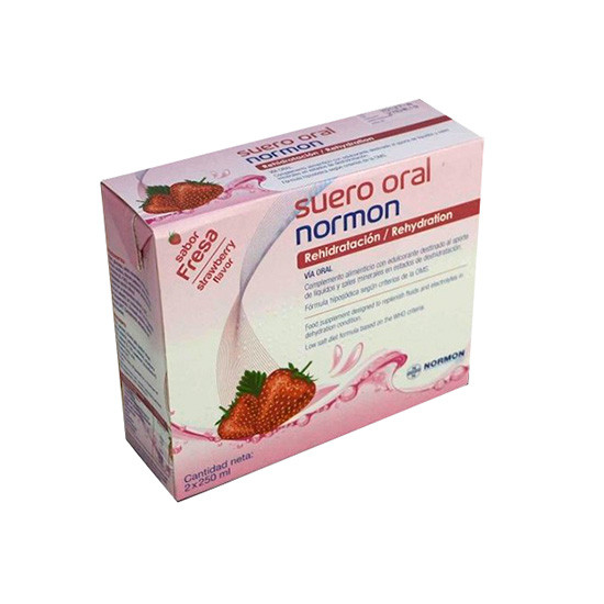 Imagen de SUEROORAL NORMON FRESA 2 BRICKSX250ML