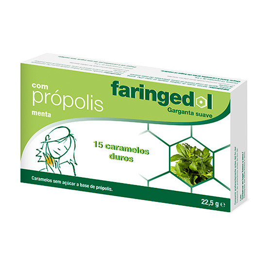 Imagen de FARINGEDOL PROPOLIS-MENTA 15 CARAMELOS