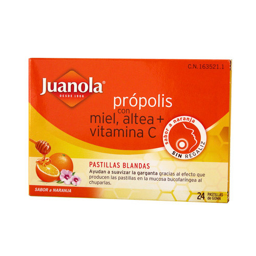 Imagen de Juanola propolis miel-altea 24 pastillas