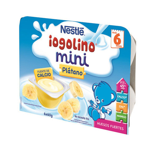 Imagen de Nestle Yogolino mini plátano 6x60g