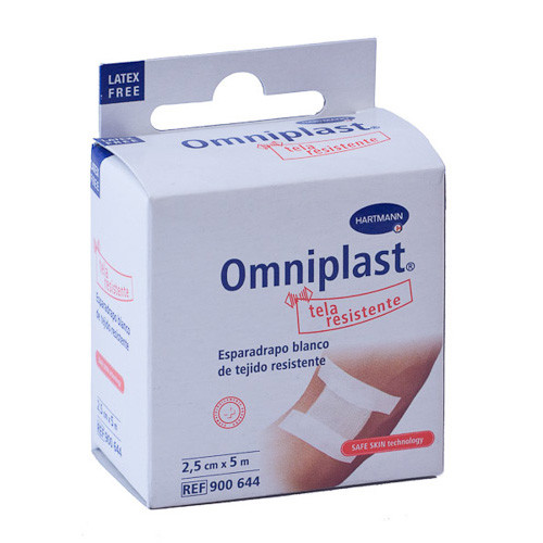Imagen de Esparadrapo omniplast tela blanco 5x2,5cm