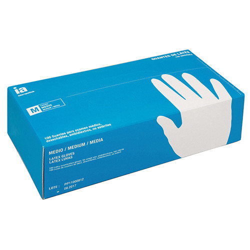 Imagen de Interapothek guantes de látex empolvados talla M