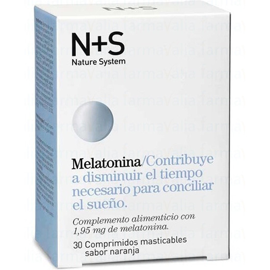 Imagen de N+S MELATONINA 30 COMPRIMIDOS MASTICABLE