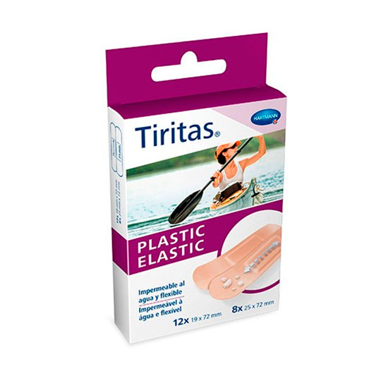 Imagen de Hartmann tiritas plastic elástic 2 tamaños 20u