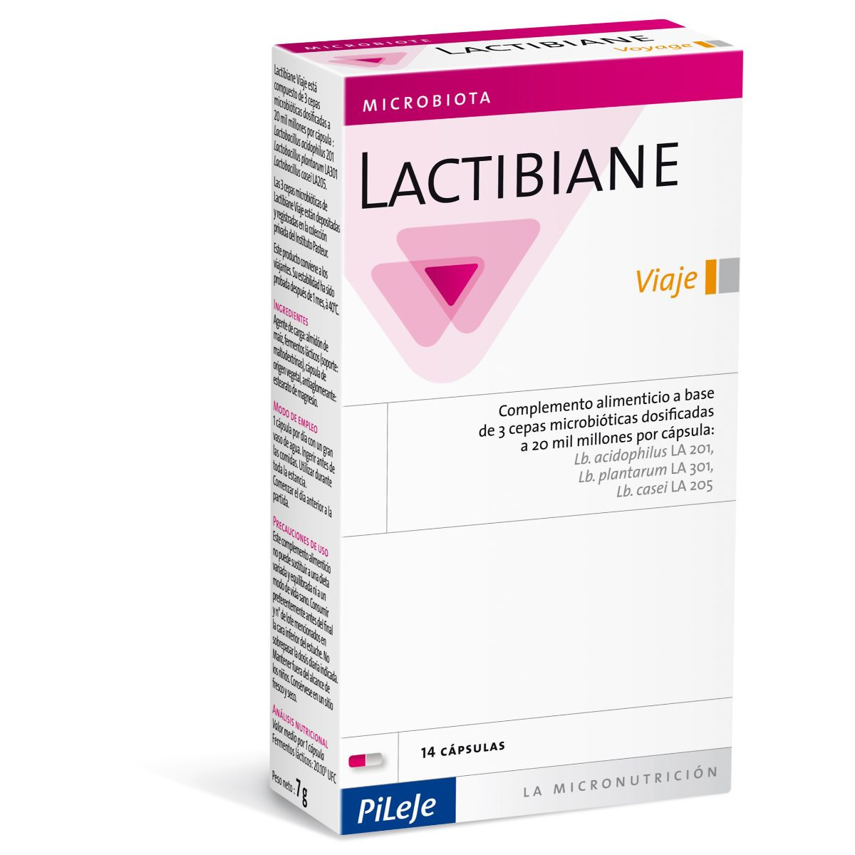 Imagen de Pileje Lactibiane voyage 14 cápsulas