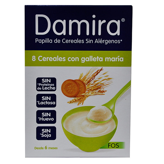 Imagen de Damira 8 cereales galleta María FOS 600g