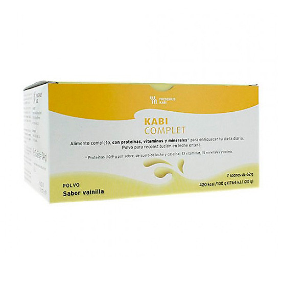 Imagen de Kabi complet vainilla bote 62g x 7 sobres