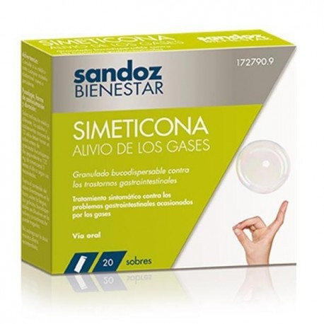 Imagen de Sandoz Bienestar Simeticona 125mg 20 sticks
