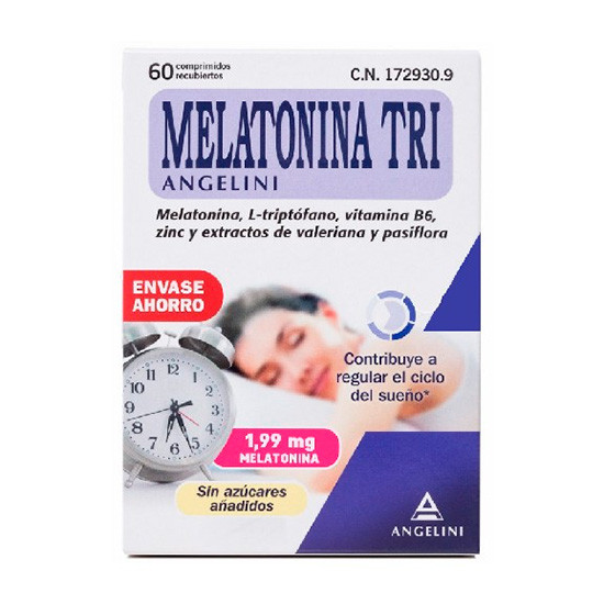 Imagen de Natura Essenziale Melatonina triptófano tri 60 comprimidos