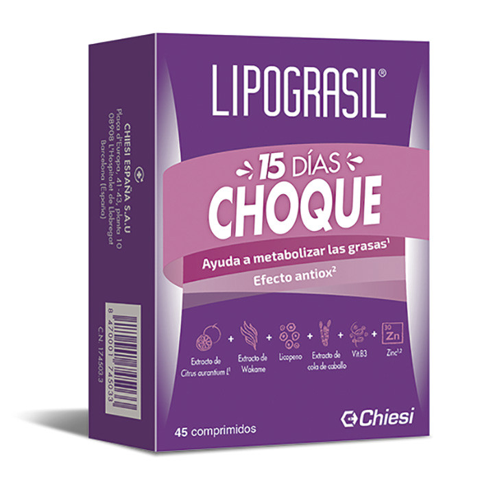 Imagen de LIPOGRASIL 15 DIAS CHOQUE 45 COMPRIMIDOS