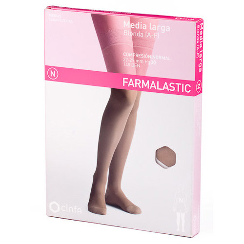 Imagen de MEDIA FARMALASTIC LARGA BLO CN CAMEL T/M