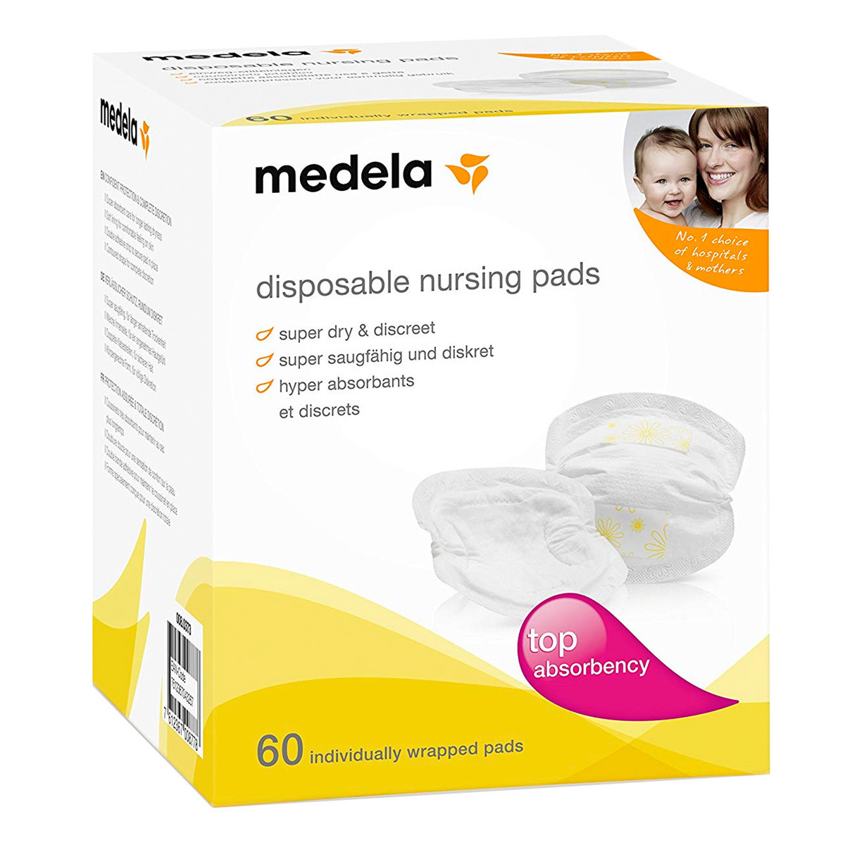Imagen de Medela discos absorbentes desechables 60u