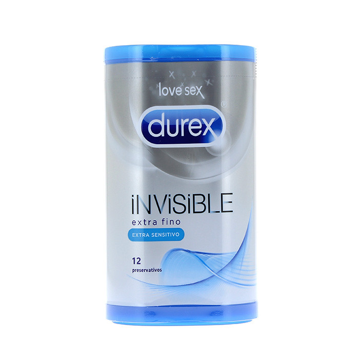 Imagen de PRESERVA.DUREX INVISIBLE SENSITIVO 12UDS