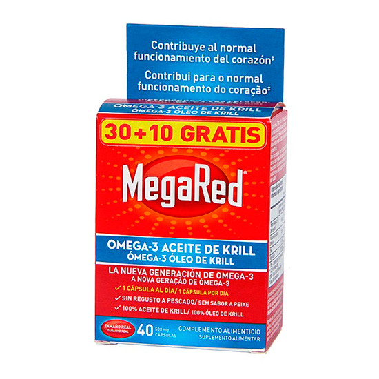 Imagen de Megared 500 mg 30 cápsulas+10 gratis