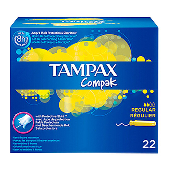 Imagen de Tampax tampones compak regular 22u