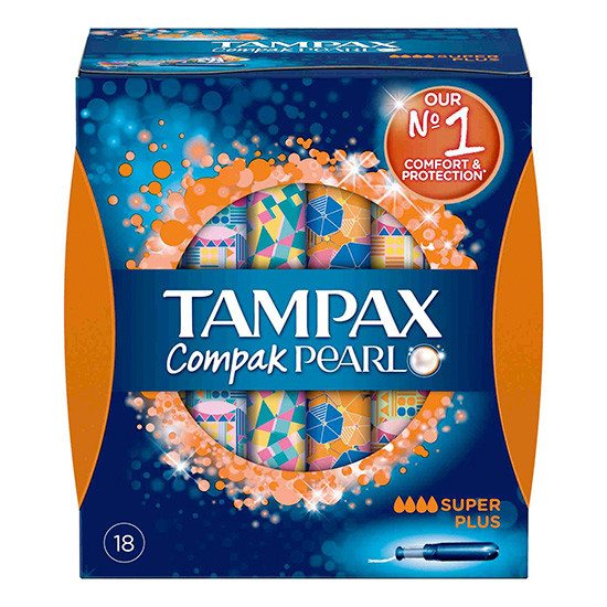 Imagen de Tampax compak pearl tampones con aplicador super 16u