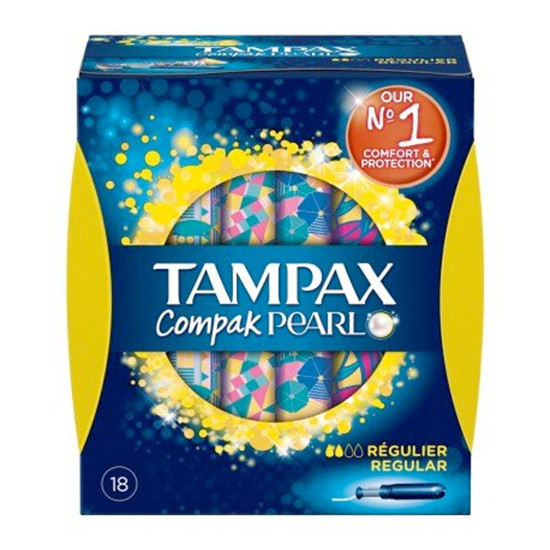 Imagen de Tampax compak pearl tampones con aplicador regular 16u