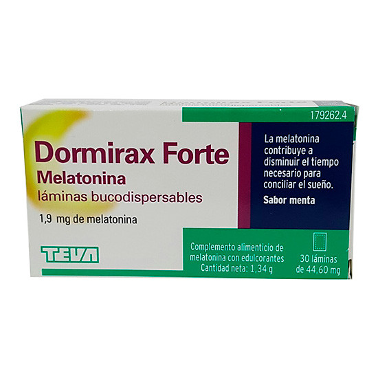 Imagen de DORMIRAX MELATONINA FORTE 30 LAMINAS BUC