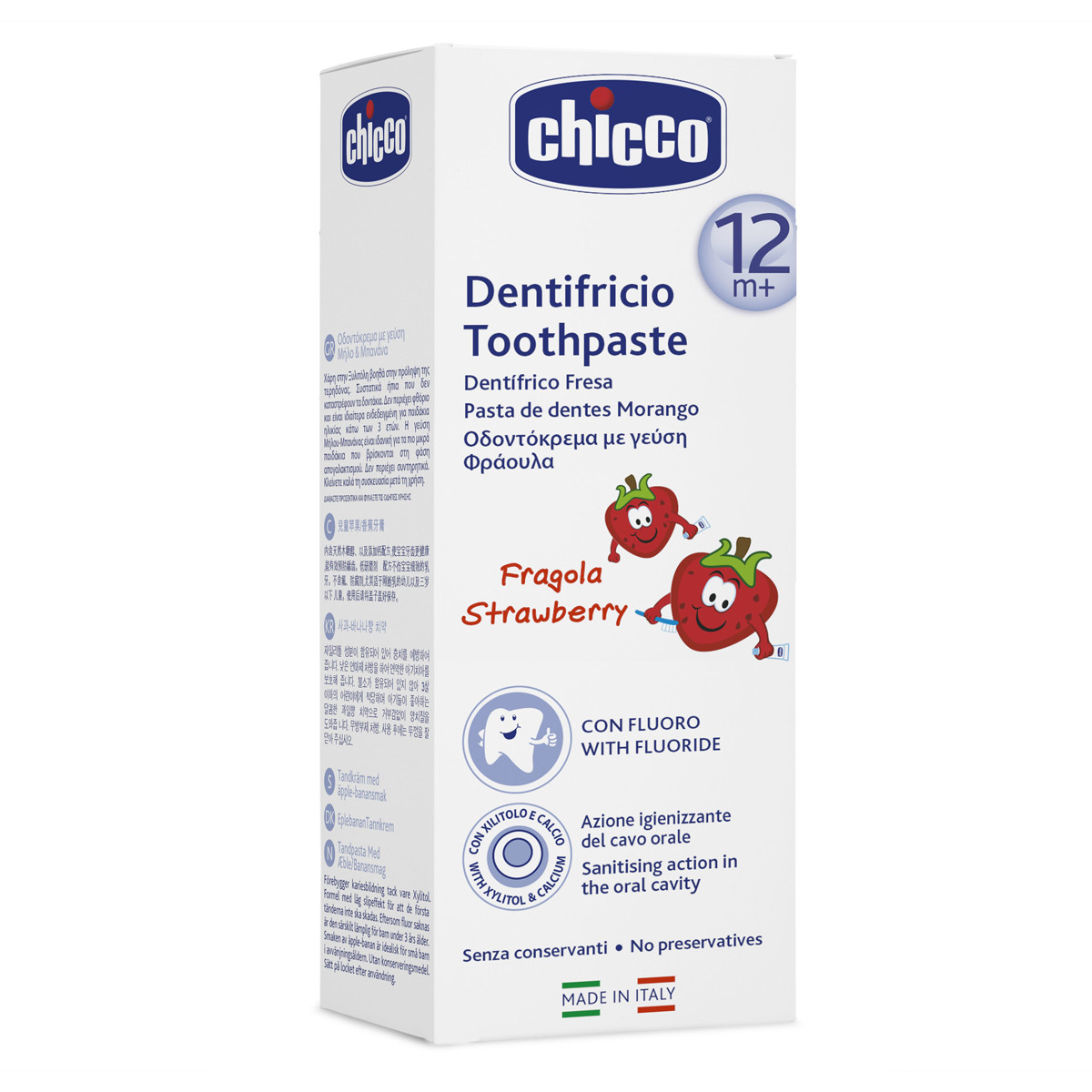 Imagen de Chicco Pasta dental Fresa +12 meses 50 ml