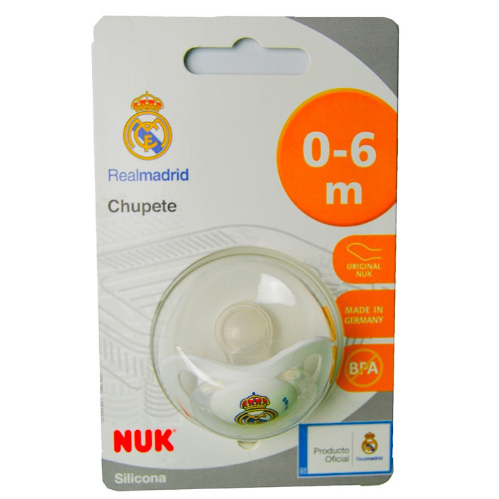 Imagen de Nuk chupete Real Madrid silicona 0-6 m