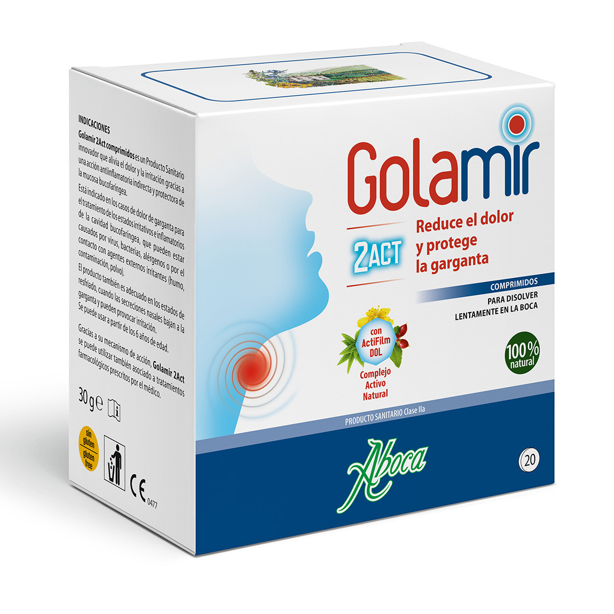 Imagen de Aboca Golamir 2act 20 comprimidos