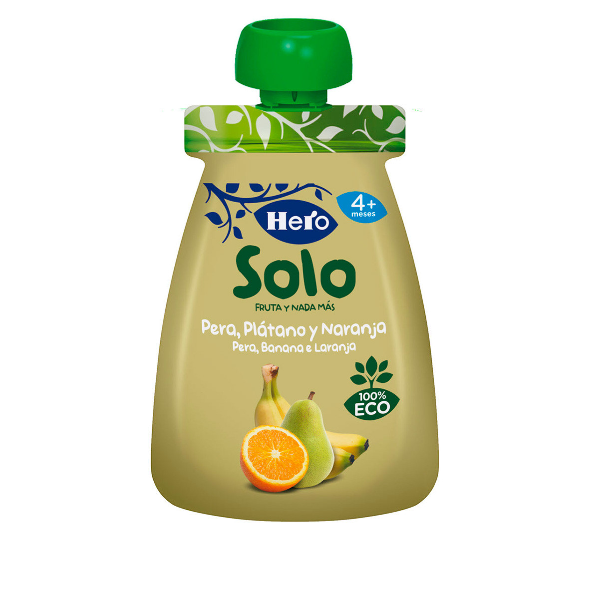 Imagen de Hero Baby Solo ecológico plátano pera y naranja bolsa 100g