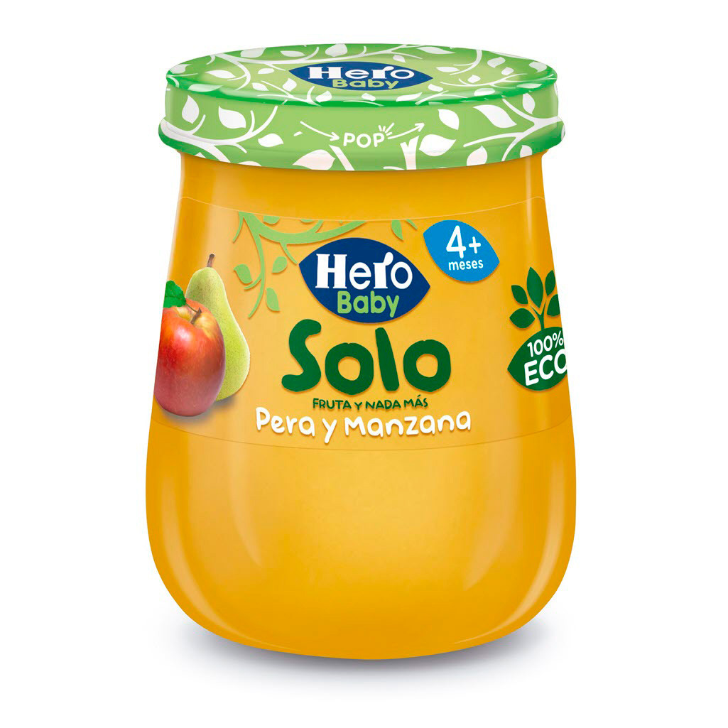 Imagen de Hero Baby Solo ecológico pera manzana 120g