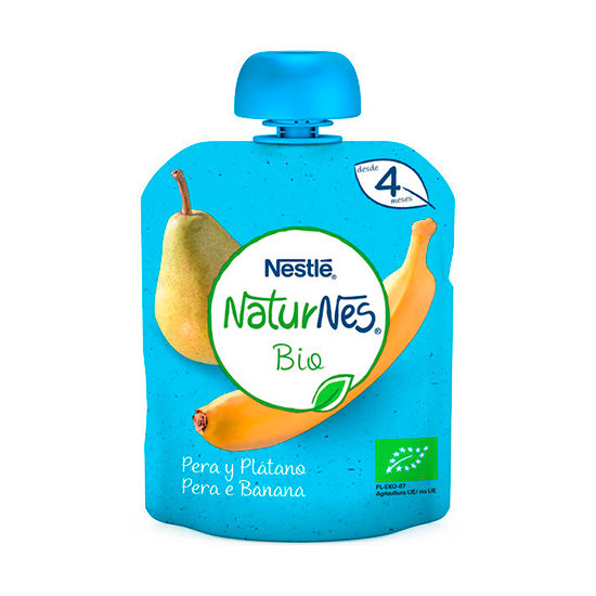 Imagen de Nestlé Natunes bio puré pera y plátano