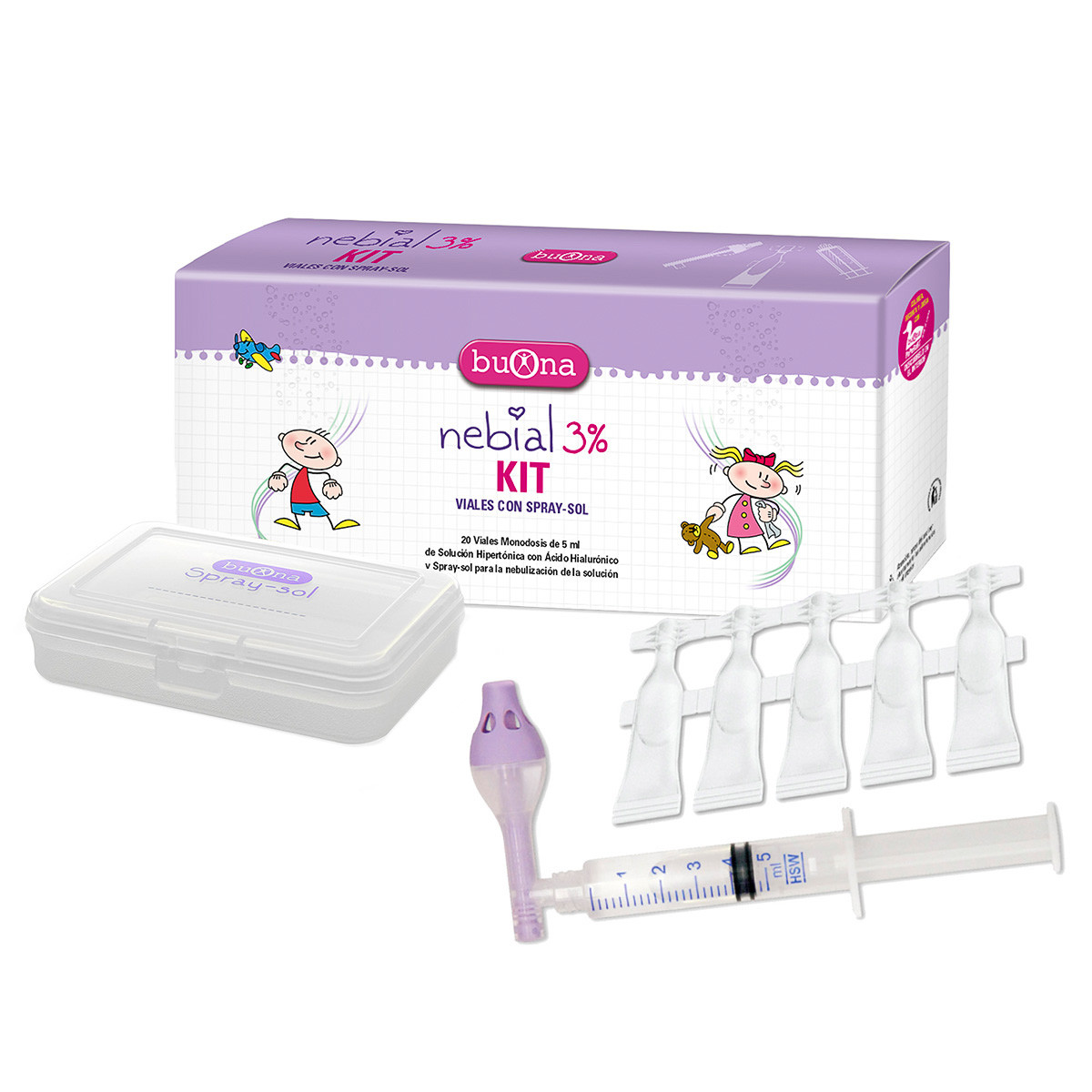 Imagen de Nebianax kit 3% 20 viales+spray solucion