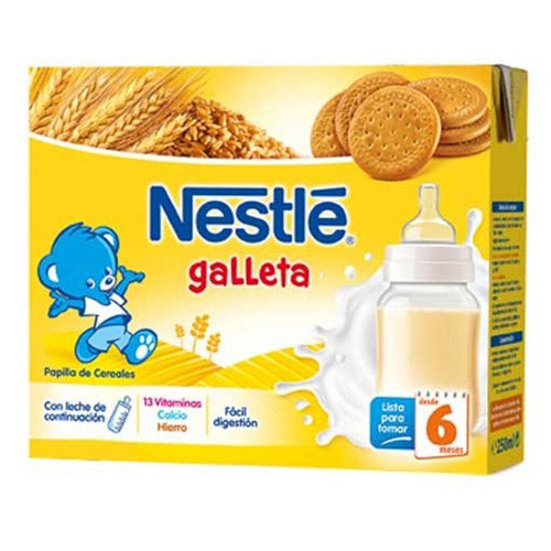 Imagen de Nestlé Papilla líquida con galleta 2x250ml