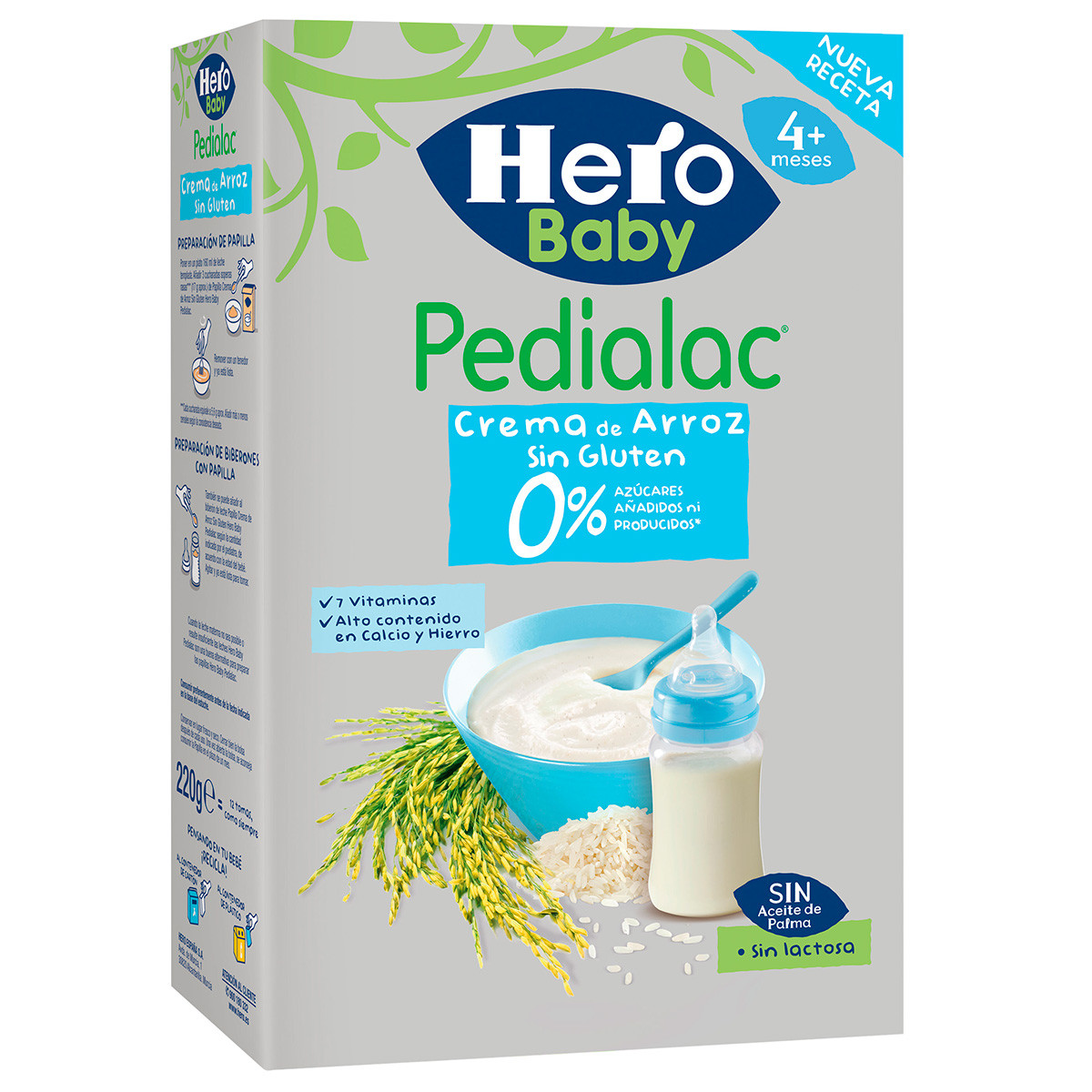 Imagen de Hero Baby Pedialac crema de arroz 220g