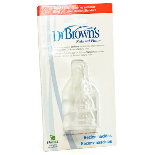 Imagen de Dr Brown´s Tetina natural flow +0 meses boca estrecha 2uds