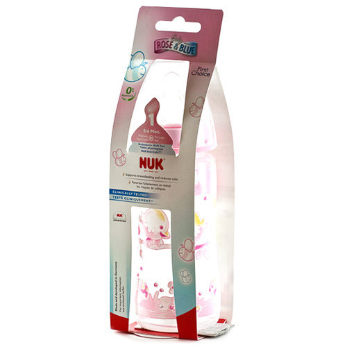 Imagen de Nuk Biberón FC PP tetina silicona rosa 300ml